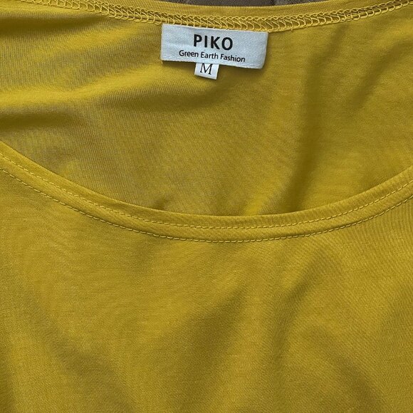 PIKO Mustard Yellow Oversized Long Sleeve Top (M) Bamboo Blend - Picture 7 of 8